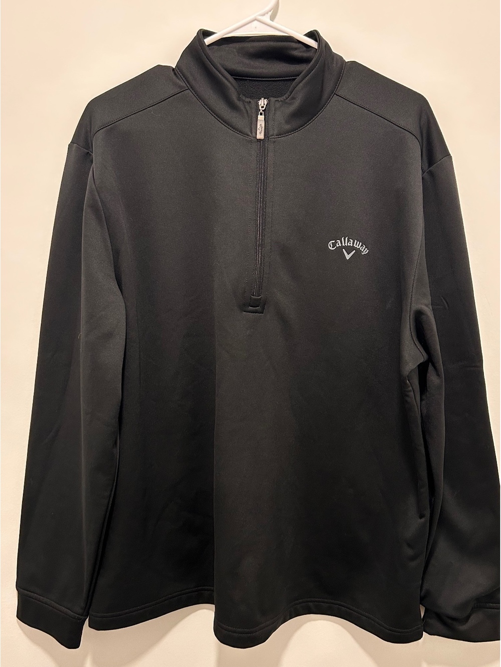 Callaway Men's Black Half-Zip Pullover Golf Sweatshirt Size Large